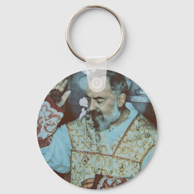 Sankt Padre Pio Nyckelring (Framsida)