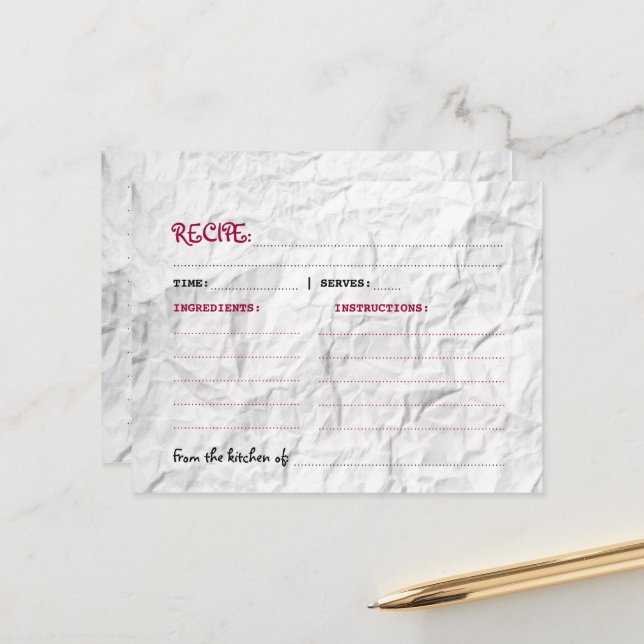 Sänkt Papper mottagare Vykort (Fram/Back In Situ)