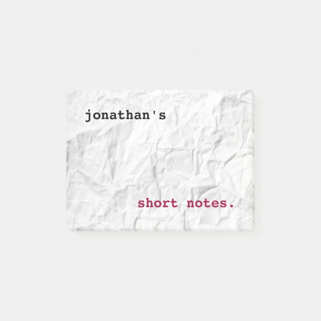 Sänkt Pappert Post-it Block (Framsida)