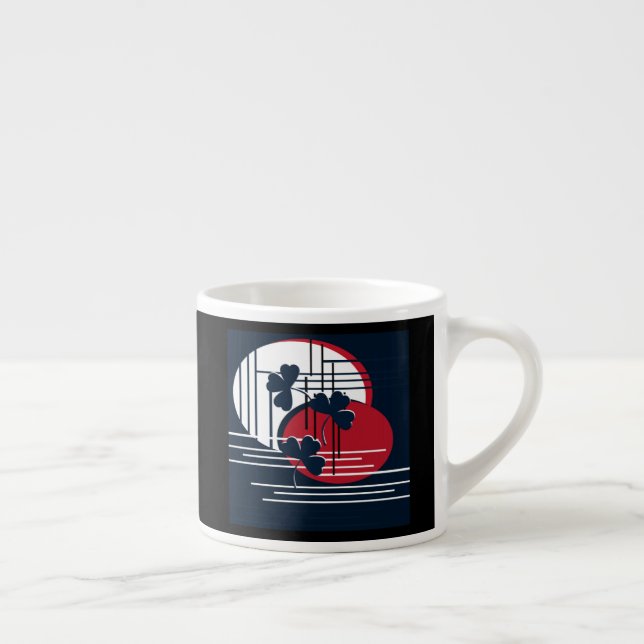 Sankt Patrick, abstraktion Espressomugg (Höger)