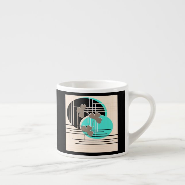 Sankt Patrick, abstraktion Espressomugg (Höger)