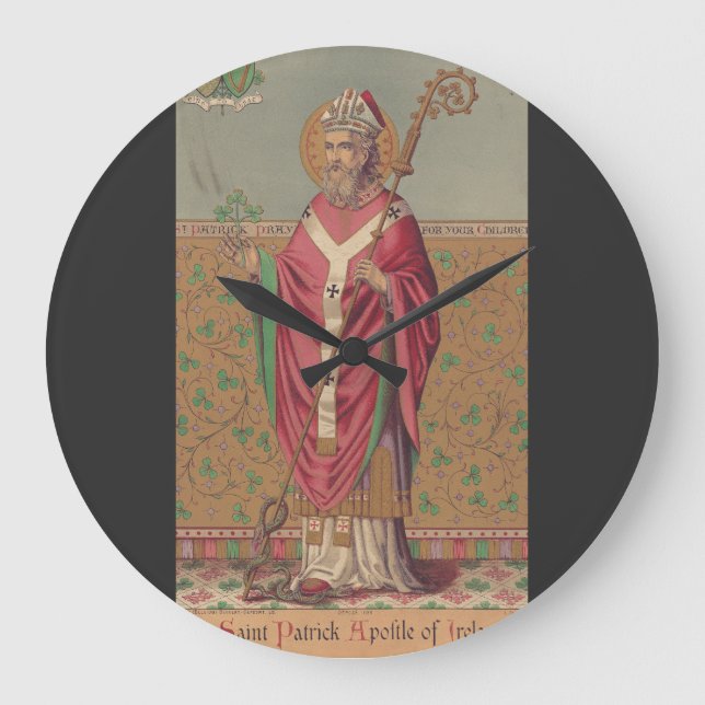 Sankt Patrick av Irland Helig keltisk konst Stor Klocka (Framsida)