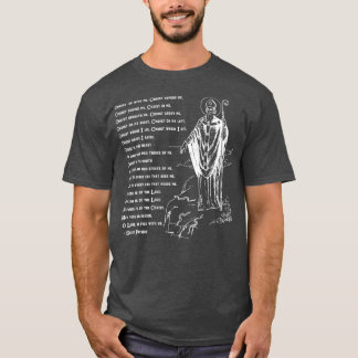 Sankt Patrick Breastplate Prayer-katolska heligdag T Shirt