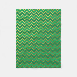 Sankt Patrick dag Chevron Fleece Blanket