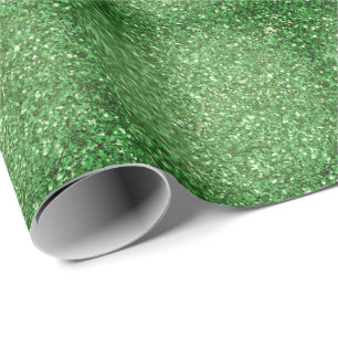 Sankt Patrick dag gnistra glitter grönt mönster Presentpapper