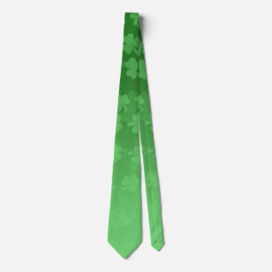 Sankt Patrick Dag-grönten schamprocks ombre mönste Slips