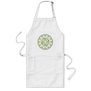 Sankt Patrick dag Shamrock Celtic Knot Långt Förkläde