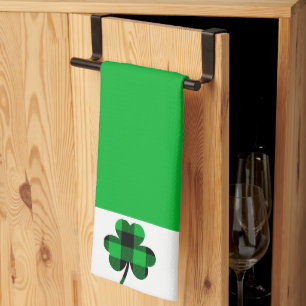 Sankt Patrick dag Shamrocks Kitchen Towels Kökshandduk