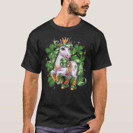 Sankt Patrick dag Unicorn Celtic Fantasy Creature T Shirt