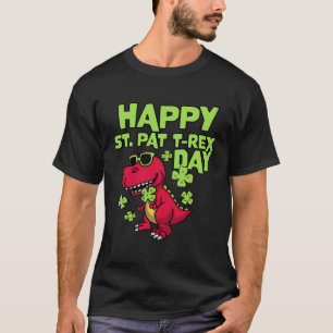 Sankt Patrick-dagen Rex Dino, lycklig T Shirt