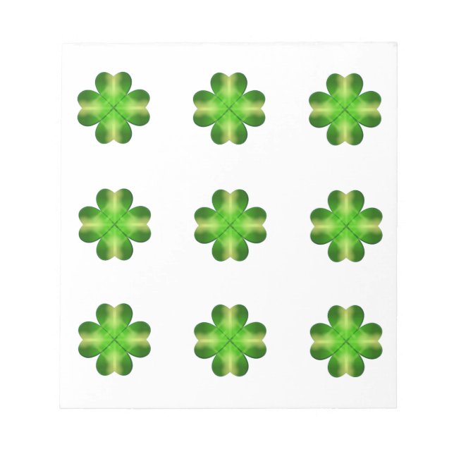 Sankt Patrick-dagen Shamrock Background Anteckningsblock (Framsida)
