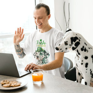 Sankt Patrick Dalmatian Hund Funny Irish jag hade T Shirt