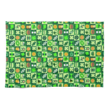 Sankt Patrick Day Icons Seamless Mönster