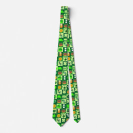 Sankt Patrick Day Icons Seamless Mönster Slips