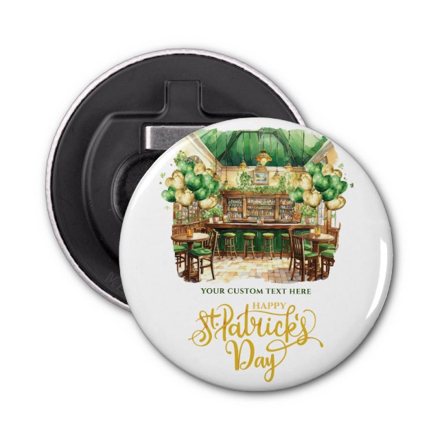 Sankt Patrick-Day Pub-Personlig Flasköppnare (Framsidan)