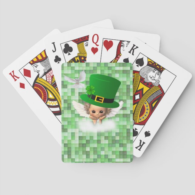 Sankt Patrick-Day-spelkortsdäcksgel Casinokort (Baksidan)