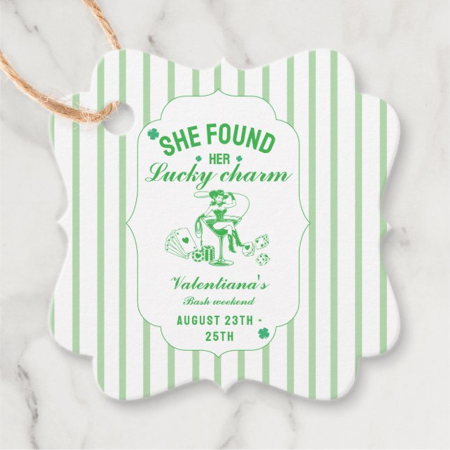 Sankt Patrick Gåvor Etiketter (Framsida)