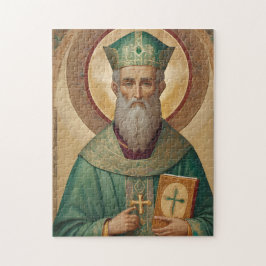 Sankt Patrick Icon Puzzle - katolsk ortodox Jigsza Pussel