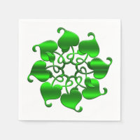 Sankt Patrick inslag. Grönt mandala.