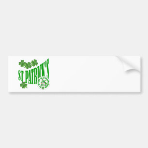 Sankt Patrick, lika full som en leprechun Bildekal