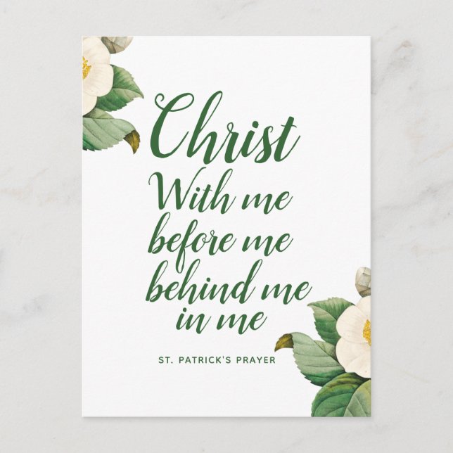 Sankt Patrick Prayer-vykort Vykort (Framsida)