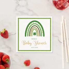 Sankt Patrick Rainbow Irish Baby Shower Pappersservett