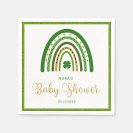 Sankt Patrick Rainbow Irish Baby Shower Pappersservett