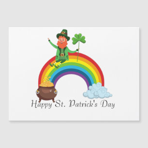 Sankt Patrick Rainbow  Lycklig Whimsical Shamrock