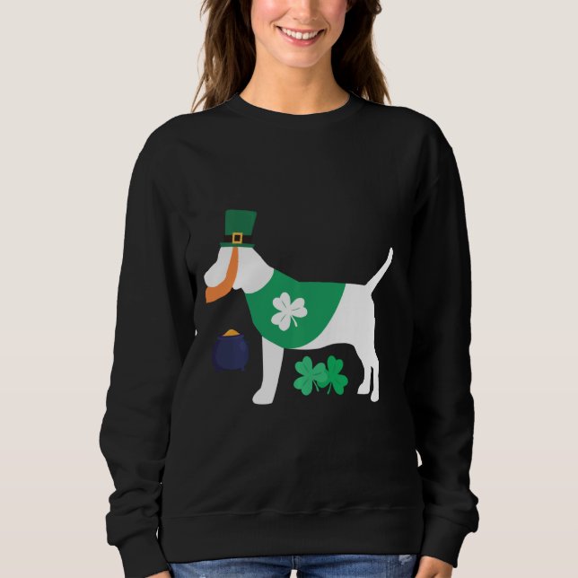 Sankt Patrick S Day Beagle-funny för Hundälskare T Shirt (Framsida)