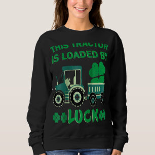 Sankt Patrick-traktorns Shamrocks Tractor Lastbil T Shirt