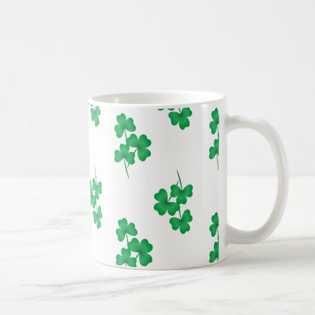 Sankt Patricks dag anpassad shamrock-mugg Kaffemugg (Höger)