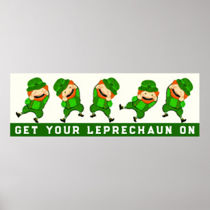Sankt Patricks dag-dekorationer Poster