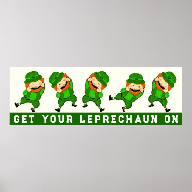 Sankt Patricks dag-dekorationer Poster (Framsidan)