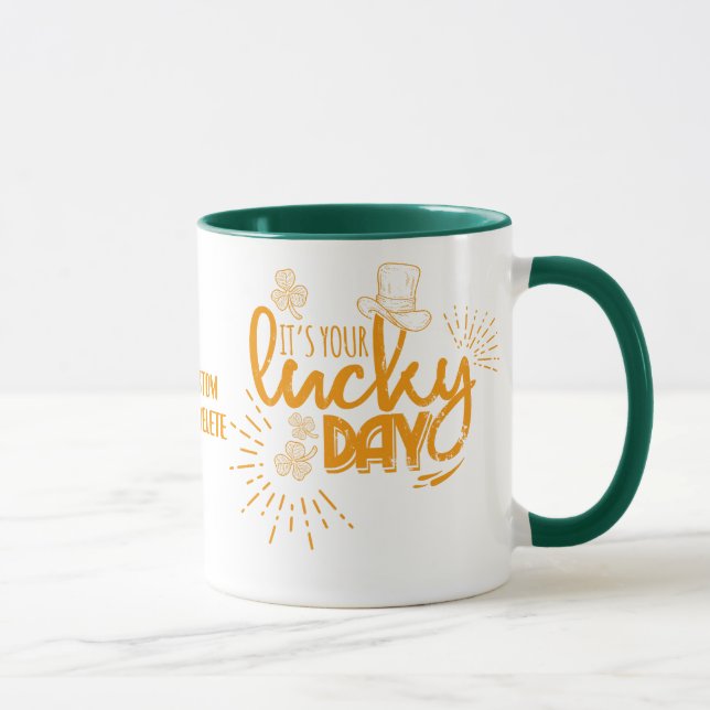 Sankt Patricks dag Dina lyckliga dag Mugg (Höger)