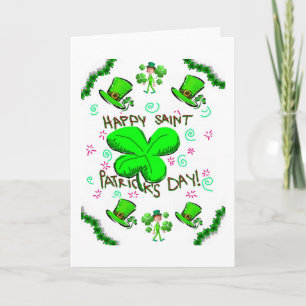 Sankt Patricks dag gratulationskort Kort