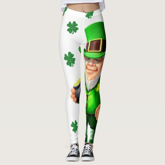 Sankt Patricks dag Leggings (Framsida)