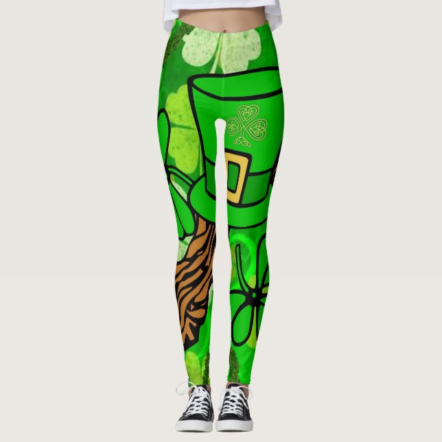 Sankt Patricks dag Leggings (Framsida)