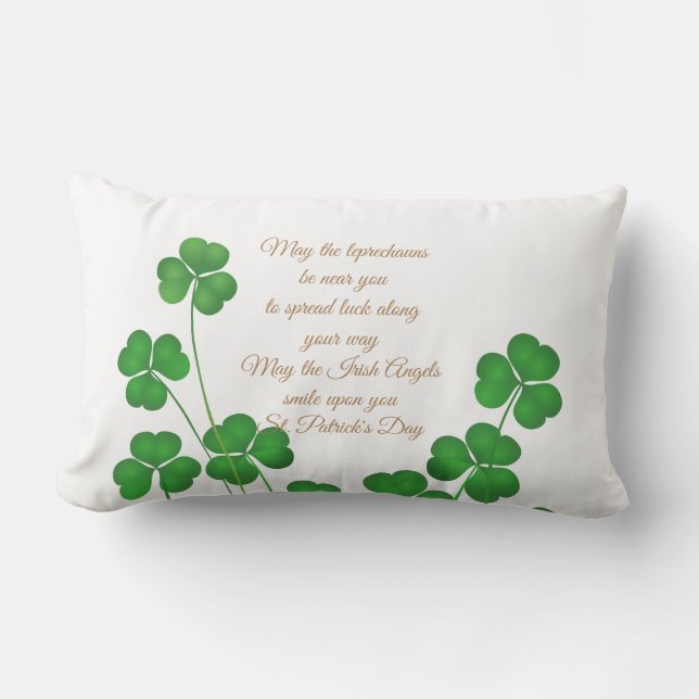Sankt Patricks dag Lumbalpåse - Må Leprechaun Lumbarkudde (Framsida)
