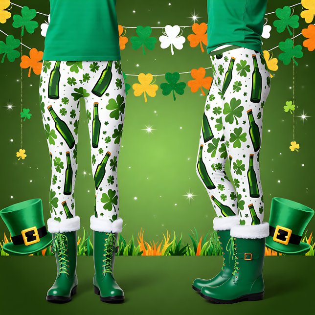 Sankt Patricks dag Shamrock & Schláinte Leggings (St. Patrick’s Day Shamrock & Schláinte Leggings)