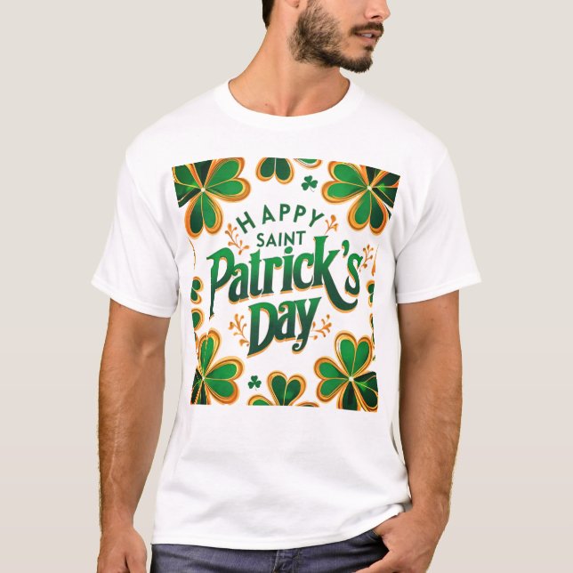 Sankt Patricks dag T Shirt (Framsida)