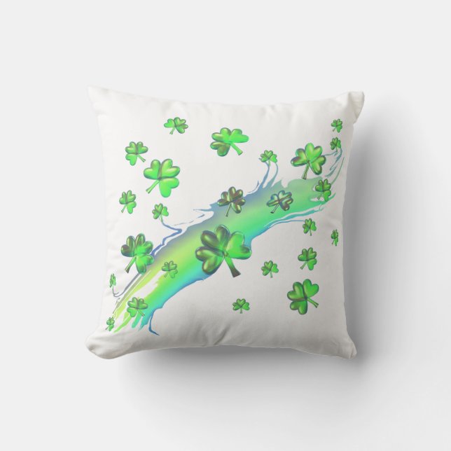 Sankt patricks-dagen Shamrocks design Kudde (Framsida)