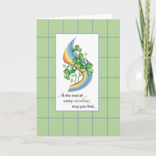 Sankt Patrick's Day Rainbow Kort