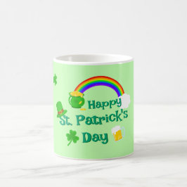 Sankt Patrick's Day Shamrock Pot of Guld Celtic Kn Kaffemugg