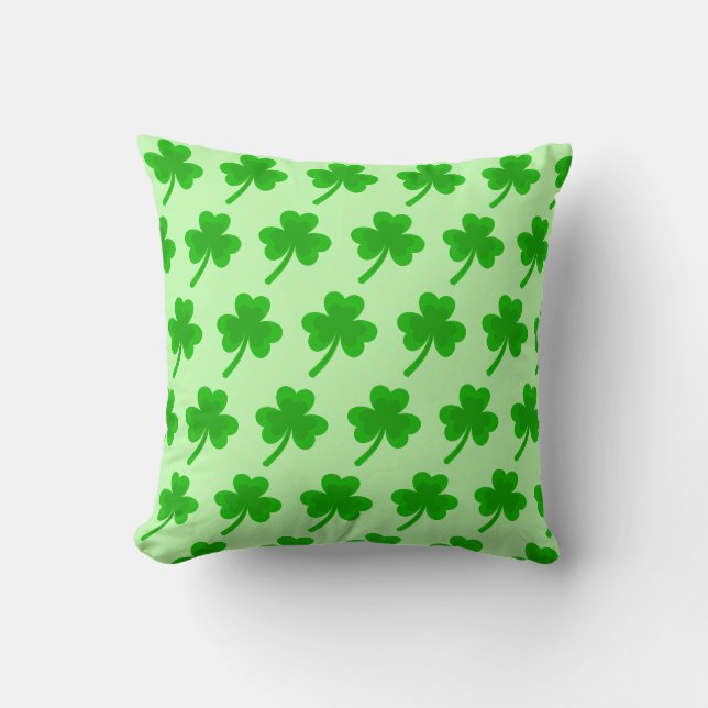 Sankt Patrick's Day Shamrock Pot of Guld Celtic Kn Kudde (Framsida)