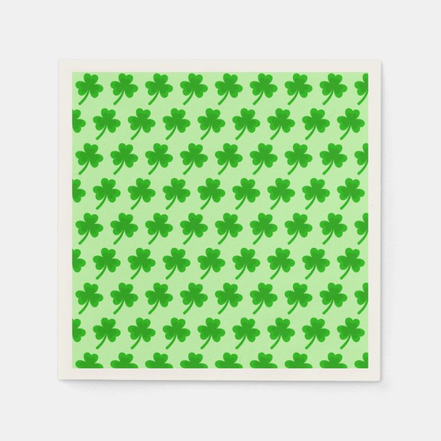 Sankt Patrick's Day Shamrock Pot of Guld Celtic Kn Pappersservett (Framsidan)