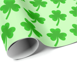 Sankt Patrick's Day Shamrock Pot of Guld Celtic Kn Presentpapper