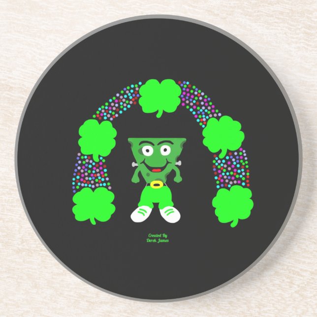 Sankt Patrick's FrankenCheese Sandstone Underlägg (Framsidan)