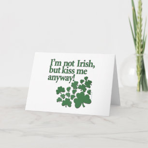 Sankt Patricks - jag är inte irländare... Kort