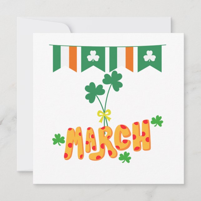 Sankt Patricks marsch Julkort (Framsida)