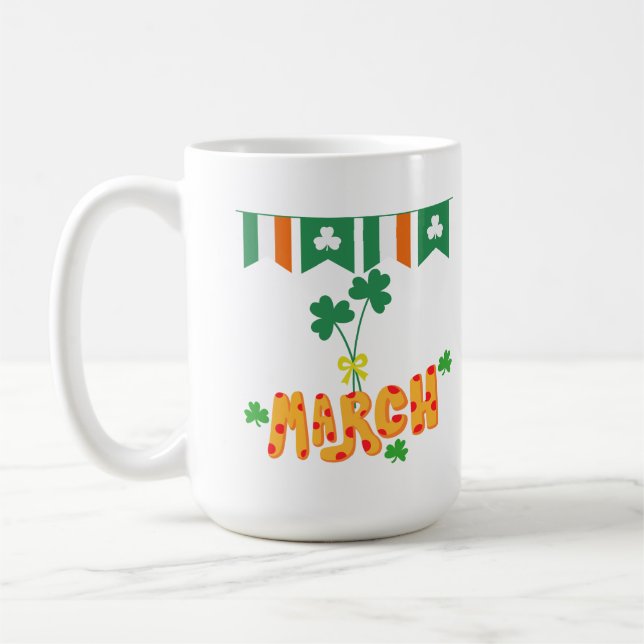 Sankt Patricks marsch Kaffemugg (Vänster)